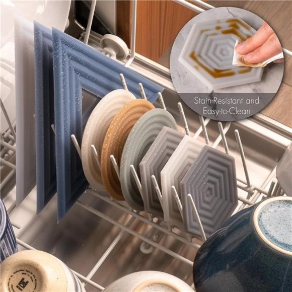 The Original Degre Coaster (Set of 6, Joshua Tree) by LINE+  The Original Degrē Coaster (Set of 6, Joshua Tree) 10mm Thick Dishwasher Safe